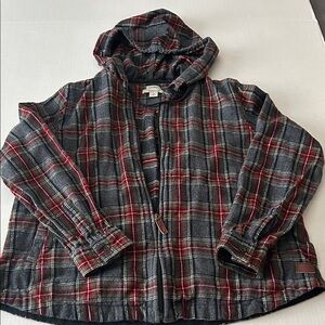 L.L. Bean Plaid flannel in Red and Gray